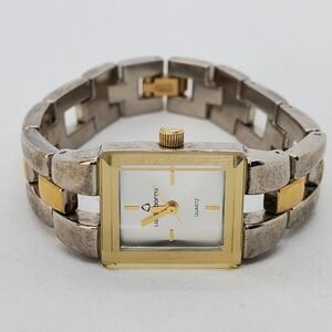 Liz Claiborne Women's Watch 18MM‎ Gray Dial Gray Gold Bracelet 5.75" New Battery